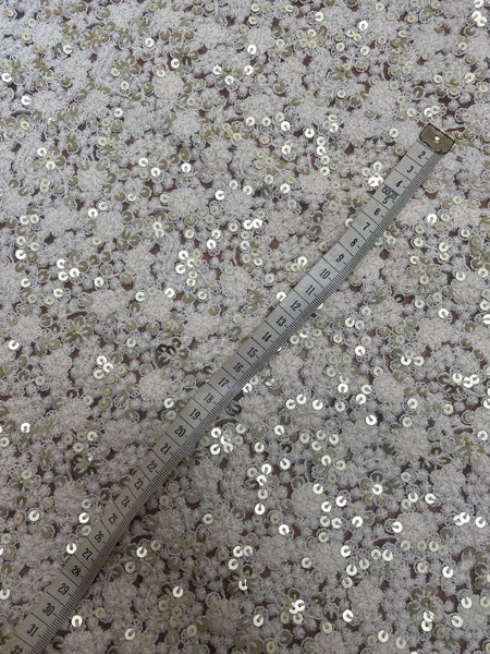 Charlene -Gold & Cream Sequin