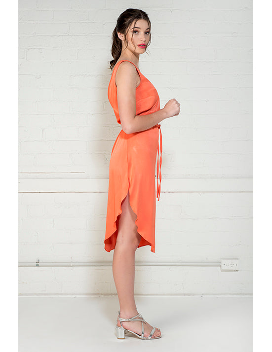 Coralie Wrap - Tangerine