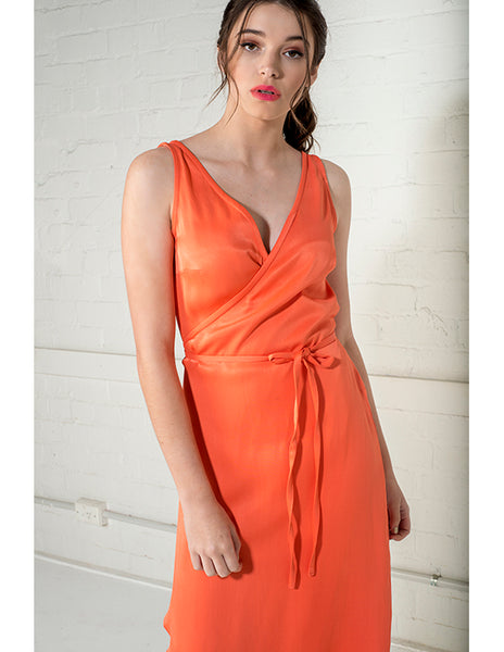 Coralie Wrap - Tangerine