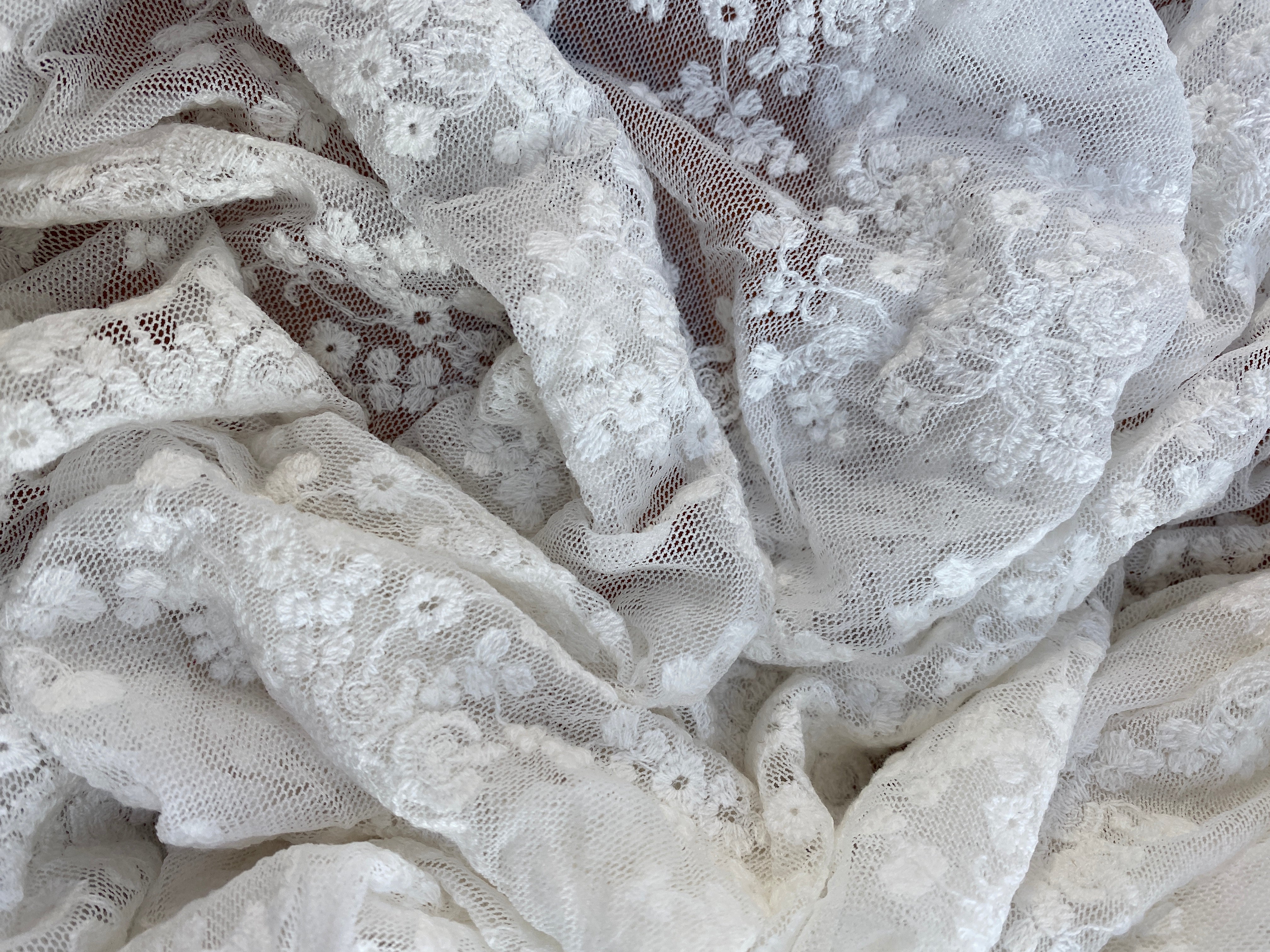 Lavisa- White Cotton Lace.
