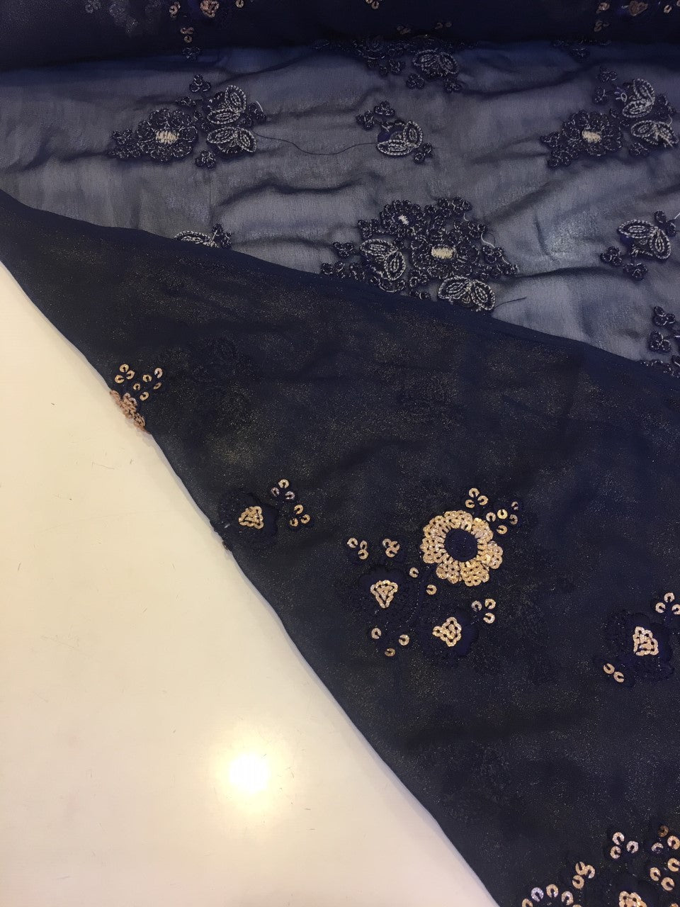 Natasha - Embroidered Lurex Fabric