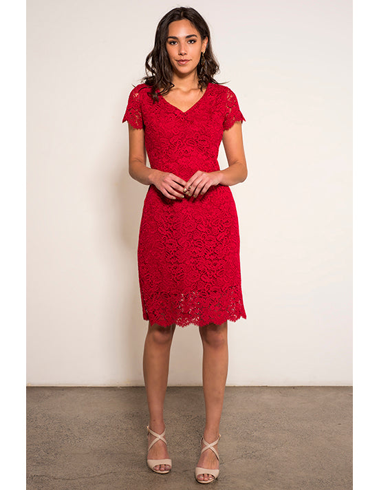 Valeria Dress - Red